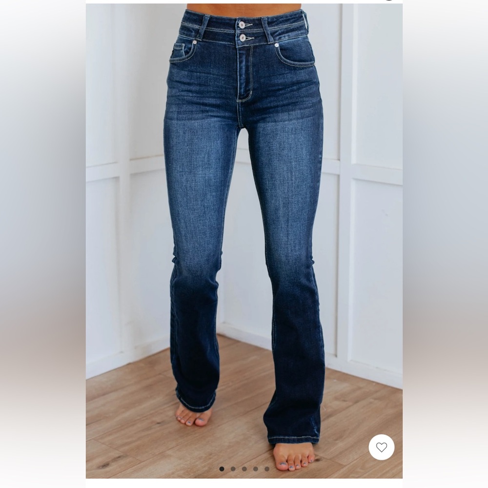 KanCan Dark Blue Flare Jeans
